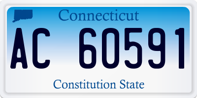 CT license plate AC60591
