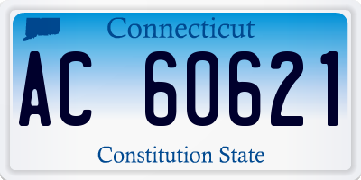 CT license plate AC60621