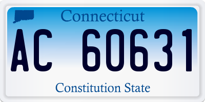 CT license plate AC60631