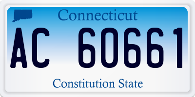 CT license plate AC60661