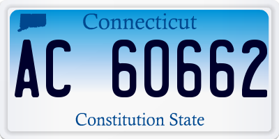 CT license plate AC60662