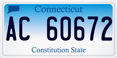 CT license plate AC60672