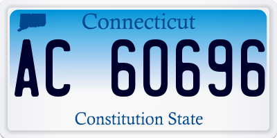 CT license plate AC60696
