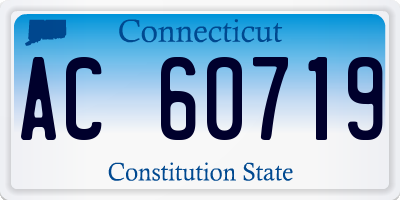 CT license plate AC60719