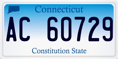 CT license plate AC60729