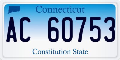 CT license plate AC60753