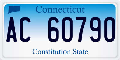 CT license plate AC60790