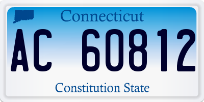 CT license plate AC60812