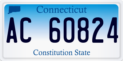 CT license plate AC60824