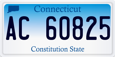 CT license plate AC60825