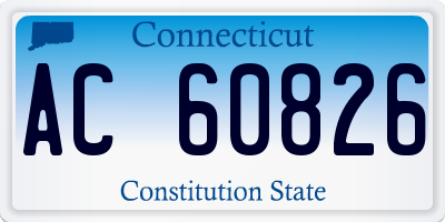 CT license plate AC60826