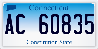 CT license plate AC60835