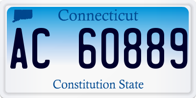 CT license plate AC60889