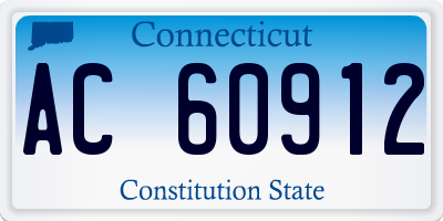 CT license plate AC60912