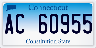 CT license plate AC60955
