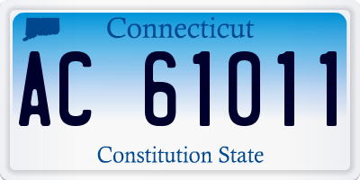 CT license plate AC61011