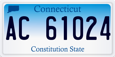 CT license plate AC61024
