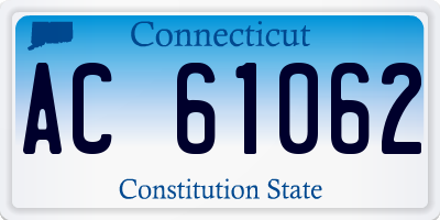 CT license plate AC61062