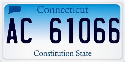 CT license plate AC61066