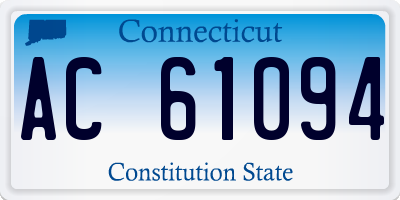 CT license plate AC61094