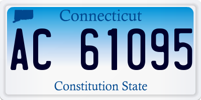 CT license plate AC61095