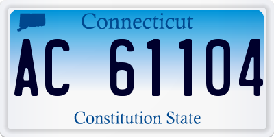 CT license plate AC61104