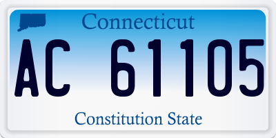 CT license plate AC61105