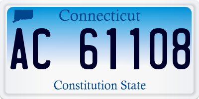 CT license plate AC61108