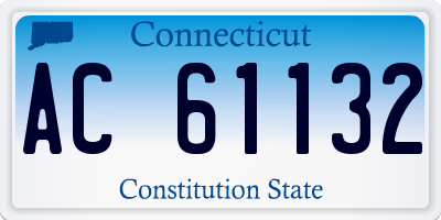 CT license plate AC61132