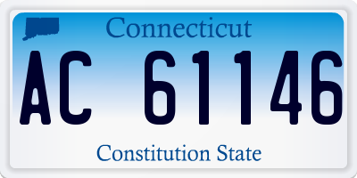 CT license plate AC61146