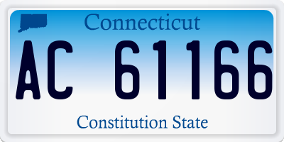 CT license plate AC61166