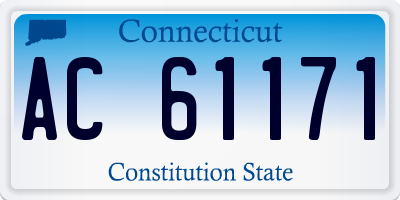 CT license plate AC61171
