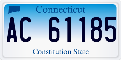 CT license plate AC61185