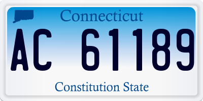CT license plate AC61189