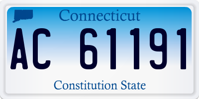 CT license plate AC61191
