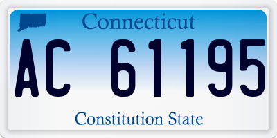CT license plate AC61195