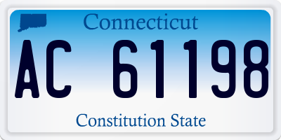 CT license plate AC61198