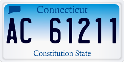 CT license plate AC61211