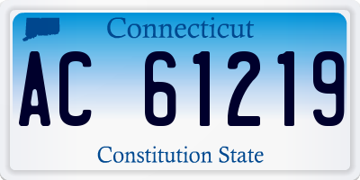 CT license plate AC61219