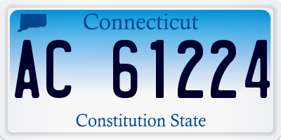 CT license plate AC61224