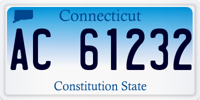 CT license plate AC61232