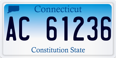 CT license plate AC61236