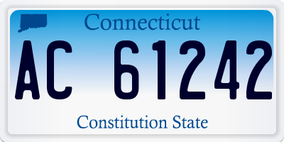 CT license plate AC61242