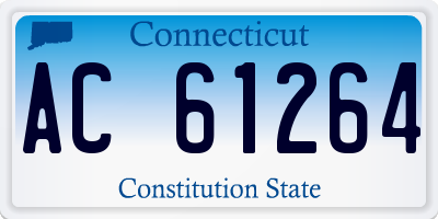 CT license plate AC61264