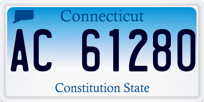 CT license plate AC61280