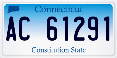 CT license plate AC61291