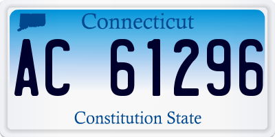 CT license plate AC61296