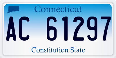CT license plate AC61297