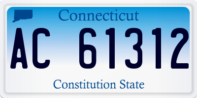 CT license plate AC61312