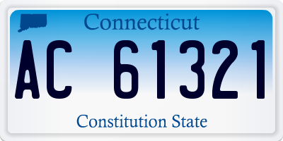 CT license plate AC61321